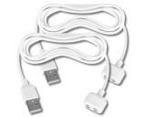 Satisfyer - mágneses USB töltőkábel - 2db (fehér)