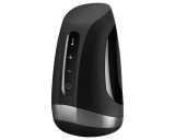 Satisfyer Men Heat Vibration - melegítő makkvibrátor (fekete)