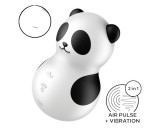 Satisfyer Pocket Panda - léghullámos csiklóizgató (fekete)