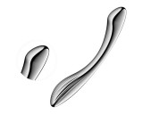 Satisfyer Pure Gravity 1 - bordázott acéldildó (ezüst)