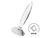 Satisfyer Sparkling Crystal - bordázott üveg dildó (átlátszó)