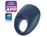 Satisfyer Strong One - okos vibrációs péniszgyűrű (kék)