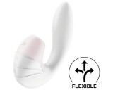 Satisfyer Supernova - akkus, léghullámos 2in1 vibrátor (fehér)