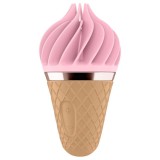 Satisfyer Sweet Treat - akkus, forgó csikló vibrátor (pink-barna)