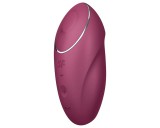 Satisfyer Tap & Climax 1 - 2in1 vibrátor és csiklóizgató (piros)
