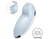 Satisfyer Tap & Climax 2 - 2in1 csiklóizgató és vibrátor (kék)