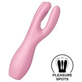 Satisfyer Threesome 3 - akkus csikló vibrátor (pink)