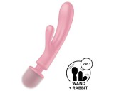 Satisfyer Triple Lover - G-pont és masszírozó vibrátor (pink)