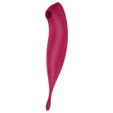 Satisfyer Twirling Pro - okos 2in1 csikló vibrátor (piros)