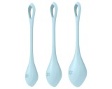 Satisfyer Yoni Power 2 - gésagolyó szett - kék (3 részes)