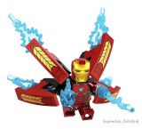 Saturey Iron Man Vasember páncélban mini figura