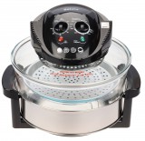 Saturn ST-CO9151, 1400W, 12L, 0-250°C, Légkeveréses, Fekete, Halogén Minisütő