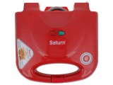 Saturn ST-EC1082, 750W, 4 szeletes, Tapadásmentes, Piros, Szendvicssütő