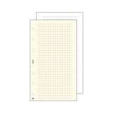 SATURNUS Kalendárium betét, jegyzetlap, "S", kockás, SATURNUS, fehér