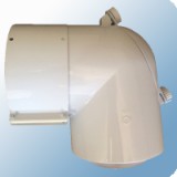 Saunier Duval kondenzációs ellenőrző könyök 80/125mm