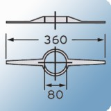 Saunier Duval kondenzációs központosító 80mm 7db/csomag