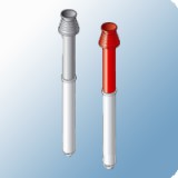 Saunier Duval kondenzációs kültéri füstgáz kivezető 60/100mm vörös