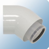 Saunier Duval kondenzációs SDC könyök 45° 60/100mm 2db