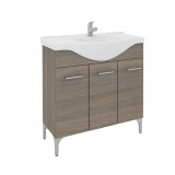 Savinidue Savini Due Rubino Fürdőszobabútor+ mosdó tölgyfüst, 87 x 88,5 x 50,5 cm