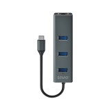 Savio AK-57 USB-C 3.1 HUB (3 port + Rj45) (SAVIO AK-57)