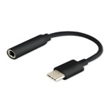 Savio Audio adapter Type-C - Mini Jack 3,5mm  Fekete