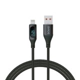 Savio CL-173 USB-A apa - Lightning apa 2.0 Adat és töltőkábel (1m) (SAVIO CL-173)