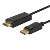Savio CL-56 Displayport apa - HDMI apa kábel 1.5m (CL-56)