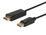 Savio CL-56 video átalakító kábel 1,5 M DisplayPort HDMI A-típus (Standard) Fekete