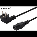 Savio CL-98 tápkábel Fekete 1,8 M IEC C13 E típusú hálózati csatlakozó (SAVIO CL-98)