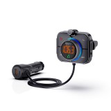 Savio TR-14, Quick Charge 3.0, Power Delivery 3.0, Micro SD, AUX, Bluetooth 5.0, Fekete FM transzmitter