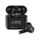 Savio TWS-08 Pro vezeték nélküli Bluetooth fülhallgató fekete (TWS-08 PRO) - Fülhallgató