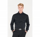 SAXOO LONDON MASLOW AGAVE black Férfi Ing