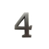 SB  ajtószám öntapadós matt ezüst 4 (3970174)