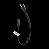 SBOX 35F-2X35M 2x 3.5mm Jack apa - 3.5mm Jack anya Kábel (0.2m) (35F-2X35M/R)