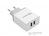 Sbox HC-21 dual hálózati USB töltő 2.1A (0616320531751)