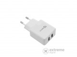 Sbox HC-224 dual hálózati USB töltő 2.4A (0616320539092)