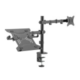 SBOX LCD-LM01-2 monitor és notebook tartó kar, 17"-32", fekete - LCD-LM01-2