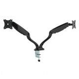 Sbox LCD-S024 13"-27" dönthető, forgatható fekete asztali monitor tartó konzol