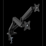 Sbox LCD-S024-2 17"-32" dönthető, forgatható asztali dual monitor tartó konzol (SBOX LCD-S024-2)