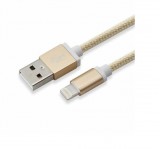 Sbox SX-534974 USB apa - Lightning 1.5m, arany adat és töltőkábel