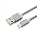 Sbox SX-534998 USB apa - Lightning 1.5m, szürke adat és töltőkábel
