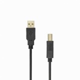 SBOX USB A Male - USB B Male cable 3m Black USB-1013/R