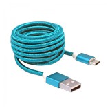 Sbox USB AM-MICRO-15BL USB - micro USB 1,5m, kék kábel