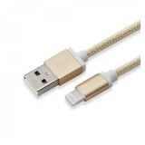 Sbox USB-Iphone Lighning kábel 1,5m arany (W027357) (W027357) - Adatkábel