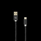 SBOX USB-TYPEC-15B USB-A apa - USB-C apa 2.0 Adat és töltő kábel - Fekete (1.5m) (USB-TYPEC-15B)
