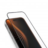 SBS D3O edzett üveg fekete szegéllyel applikátorral iPhone 16 Pro Max