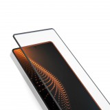 SBS D3O edzett üveg fekete szegéllyel applikátorral Samsung Galaxy S25 Ultra