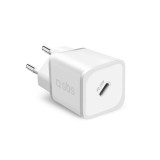SBS PD USB-C Hálózati töltő - Fehér (20W) (TETRGAN1C20W)