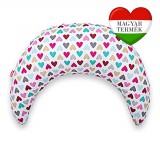 Scamp félhold szoptatós párna pamutvászon huzattal /ColorfulHeart