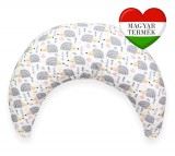 Scamp félhold szoptatós párna pamutvászon huzattal /HedgehogGrey